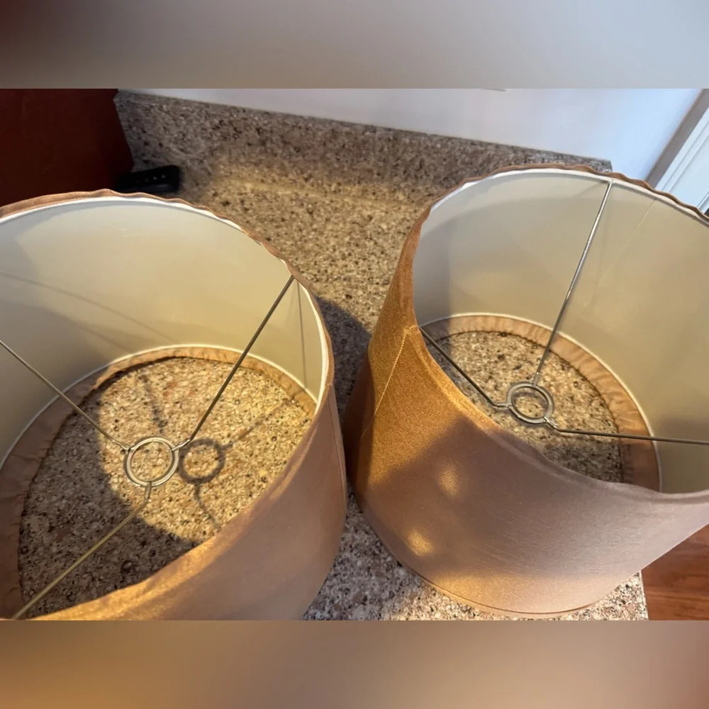Elegant Tan Lamp Shades